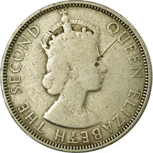 Moneda, Honduras británica, Elizabeth II, 50 Cents, 1954, BC+, Cobre - níquel