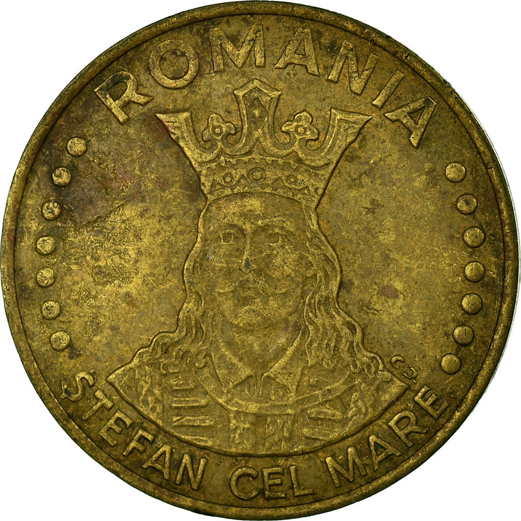 Coin, Romania, 20 Lei, 1992, VF(30-35), Brass Clad Steel, KM:109