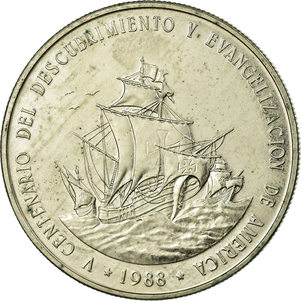 Monnaie, Dominican Republic, Peso, 1988, Dominican Republic Mint, TTB