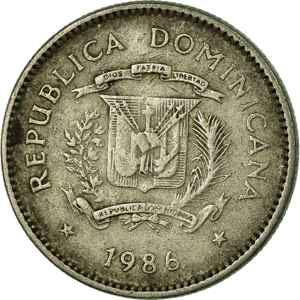 Munten, Dominicaanse Republiek, 10 Centavos, 1986, Dominican Republic Mint, ZF