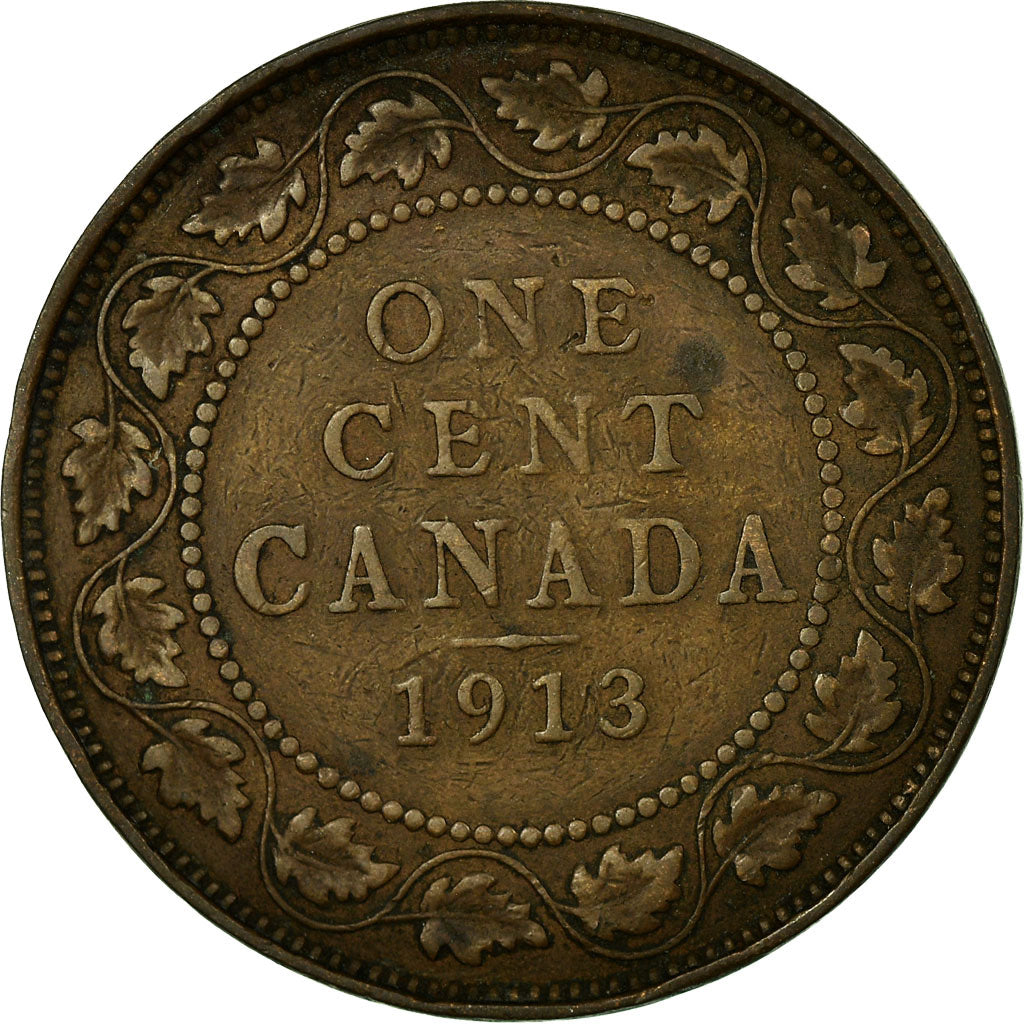 Coin, Canada, George V, Cent, 1913, Royal Canadian Mint, Ottawa, VF(30-35)
