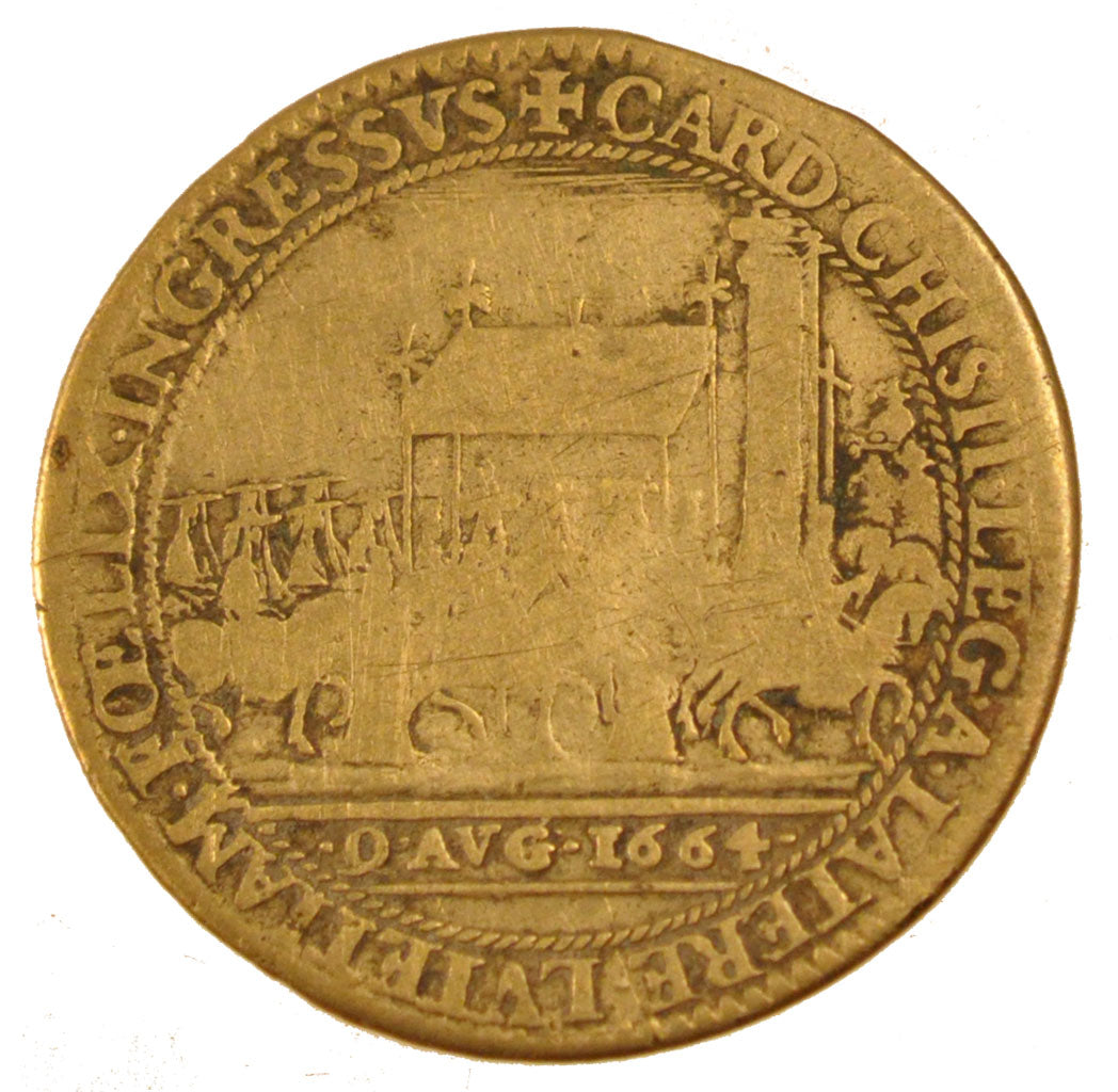 France, Royal, Token, 1664, VF(20-25), Copper, Feuardent #3410, 5.22