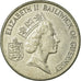 Coin, Guernsey, Elizabeth II, 10 Pence, 1992, EF(40-45), Copper-nickel, KM:43.2