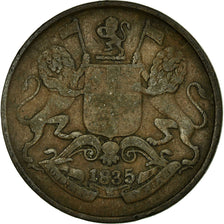 Coin, INDIA-BRITISH, 1/4 Anna, 1835, VF(30-35), Copper, KM:446.1
