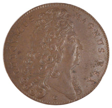 France, Royal, Token, 1713, MS(60-62), Copper, Feuardent #7234, 9.76