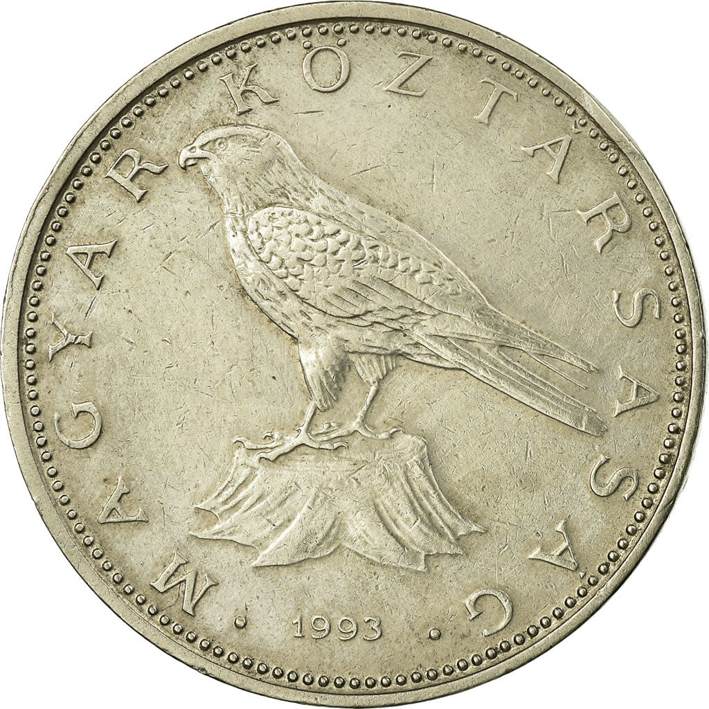Coin, Hungary, 50 Forint, 1993, Budapest, EF(40-45), Copper-nickel, KM:697