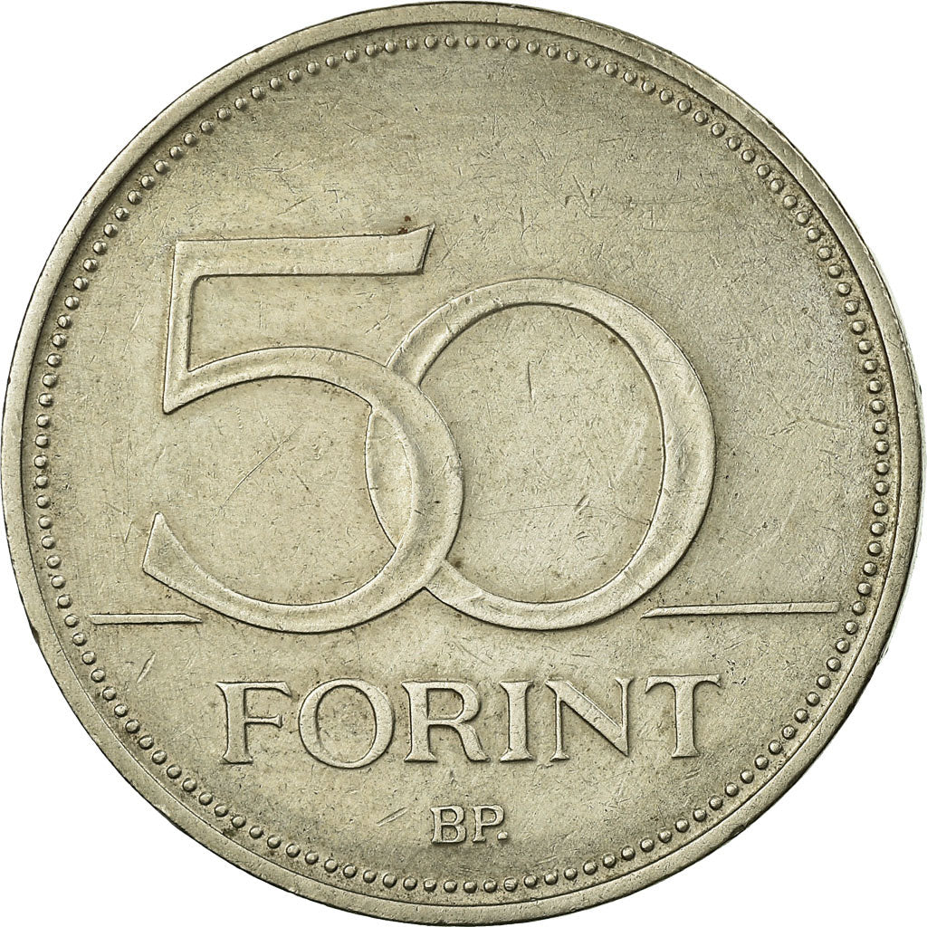 Coin, Hungary, 50 Forint, 1993, Budapest, EF(40-45), Copper-nickel, KM:697