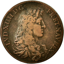 France, Token, Royal, 1666, VF(30-35), Copper, Feuardent:2632