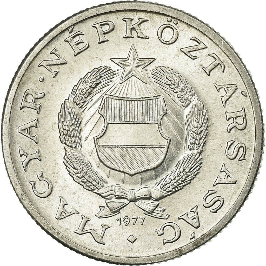 Moneta, Ungheria, Forint, 1977, SPL-, Alluminio, KM:575
