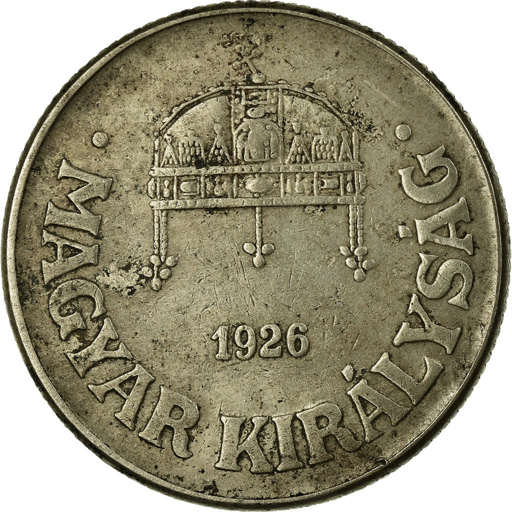 Moneta, Ungheria, 50 Fillér, 1926, Budapest, BB, Rame-nichel, KM:509