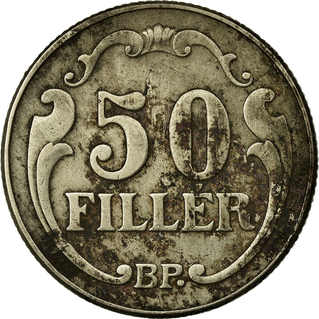 Moneta, Ungheria, 50 Fillér, 1926, Budapest, BB, Rame-nichel, KM:509