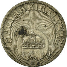 Moneda, Hungría, 10 Filler, 1926, Budapest, BC+, Cobre - níquel, KM:507