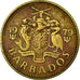 Moneta, Barbados, 5 Cents, 1979, Franklin Mint, EF(40-45), Mosiądz, KM:11