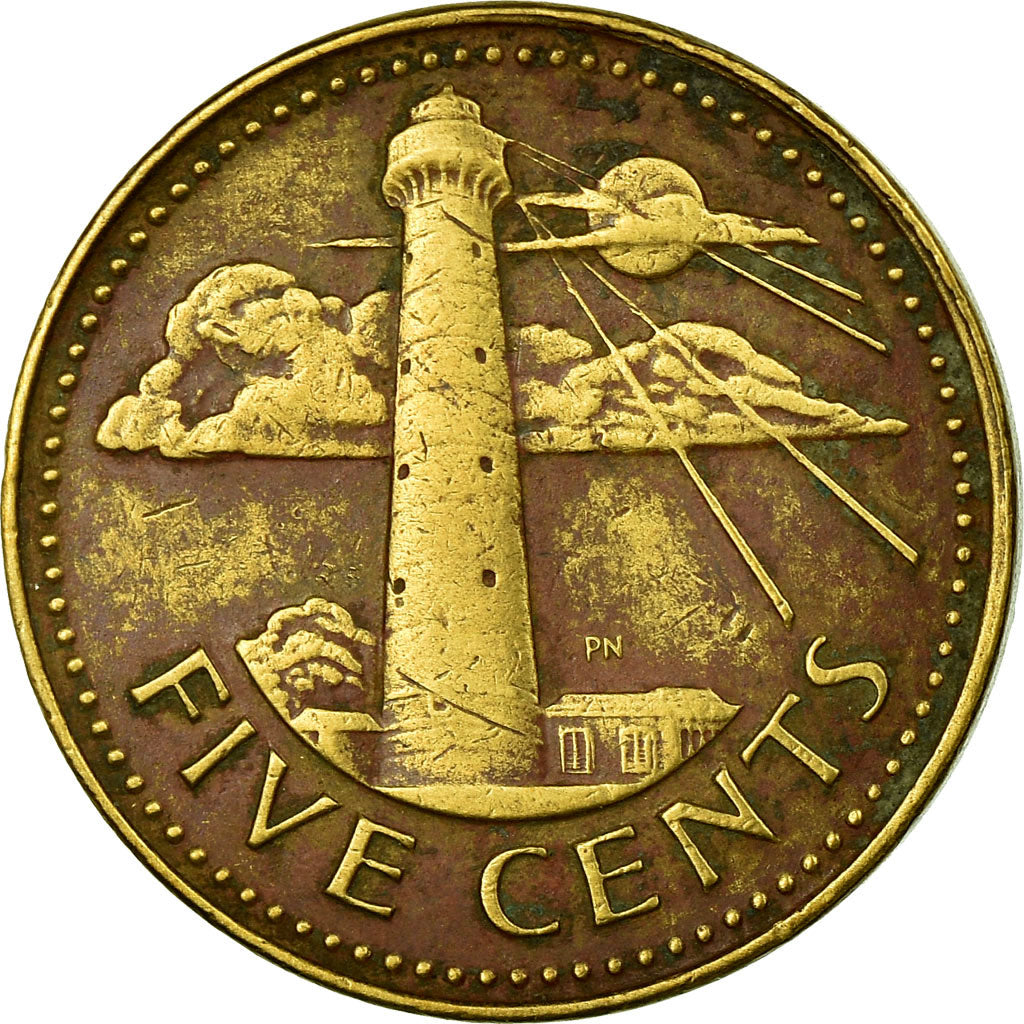 Moneta, Barbados, 5 Cents, 1979, Franklin Mint, EF(40-45), Mosiądz, KM:11