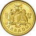 Moneda, Barbados, 5 Cents, 1988, Franklin Mint, MBC, Latón, KM:11