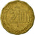 Moneta, Mexico, 20 Centavos, 1998, Mexico City, EF(40-45), Aluminium-Brąz