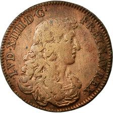 Francia, Token, Royal, 1664, MB+, Rame, Feuardent:2969