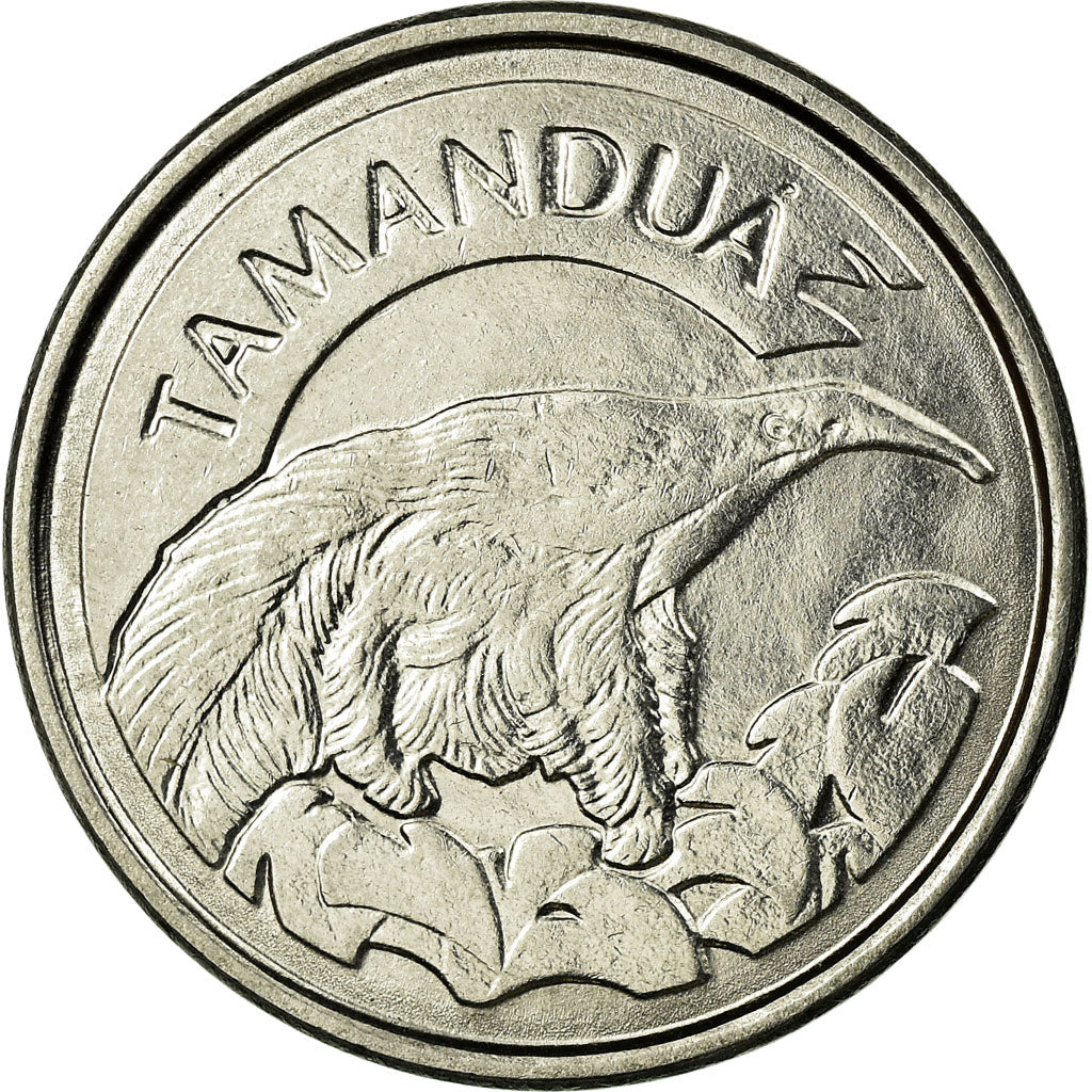 Moneta, Brasile, 10 Cruzeiros Reais, 1993, BB, Acciaio inossidabile, KM:628