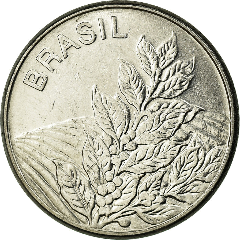 Coin, Brazil, 5 Cruzeiros, 1984, EF(40-45), Stainless Steel, KM:591