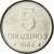 Coin, Brazil, 5 Cruzeiros, 1984, EF(40-45), Stainless Steel, KM:591