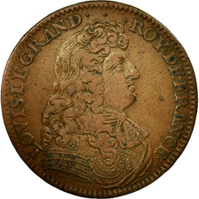 France, Token, Royal, 1680, VF(30-35), Copper, Feuardent:1891