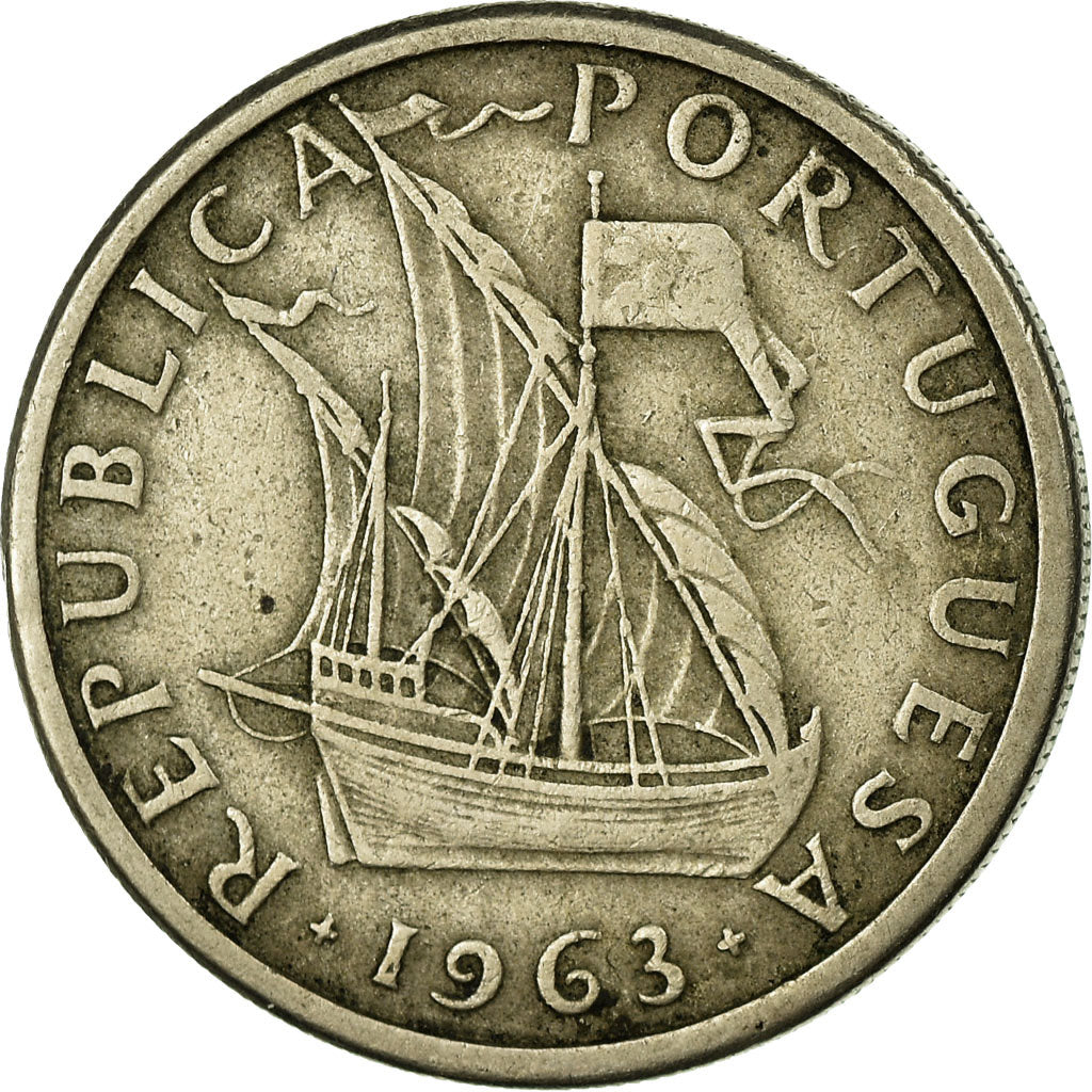 Monnaie, Portugal, 5 Escudos, 1963, TTB, Copper-nickel, KM:591