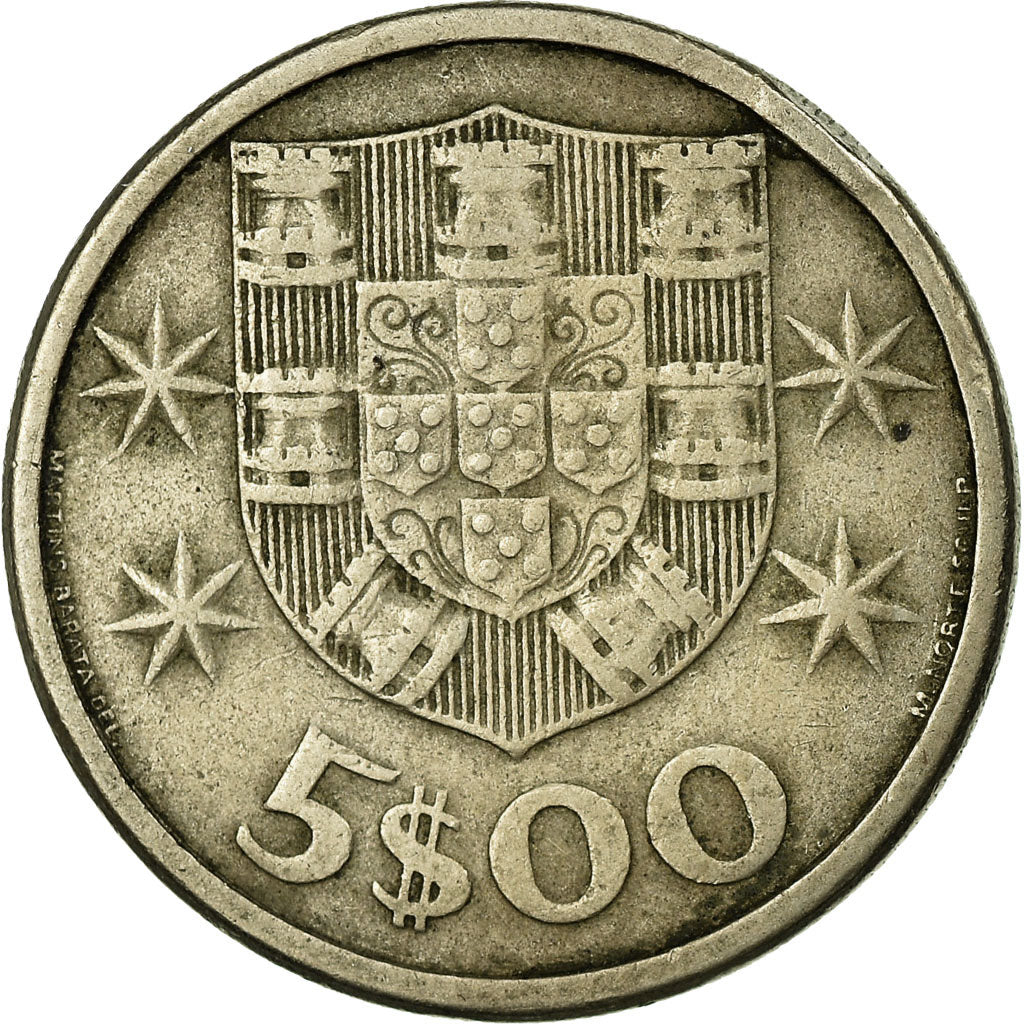 Monnaie, Portugal, 5 Escudos, 1963, TTB, Copper-nickel, KM:591