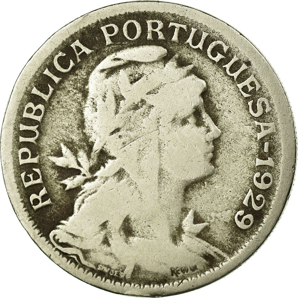 Coin, Portugal, 50 Centavos, 1929, VF(20-25), Copper-nickel, KM:577