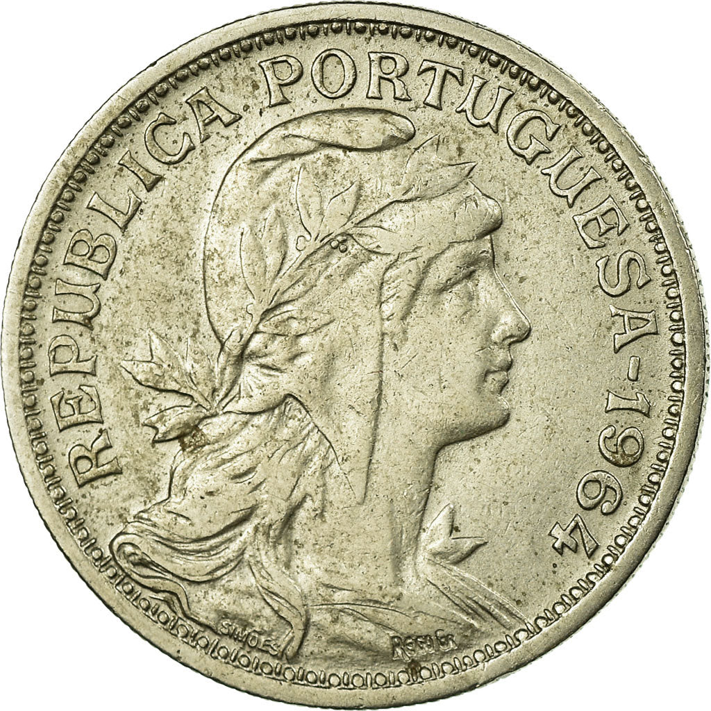 Coin, Portugal, 50 Centavos, 1964, EF(40-45), Copper-nickel, KM:577