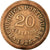 Monnaie, Portugal, 20 Centavos, 1925, B+, Bronze, KM:574