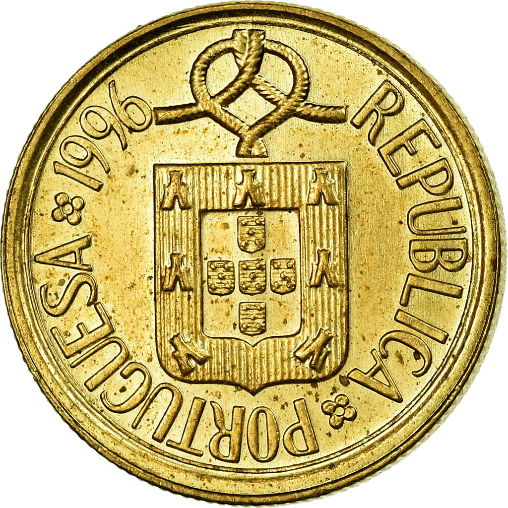 Coin, Portugal, Escudo, 1996, AU(55-58), Nickel-brass, KM:631