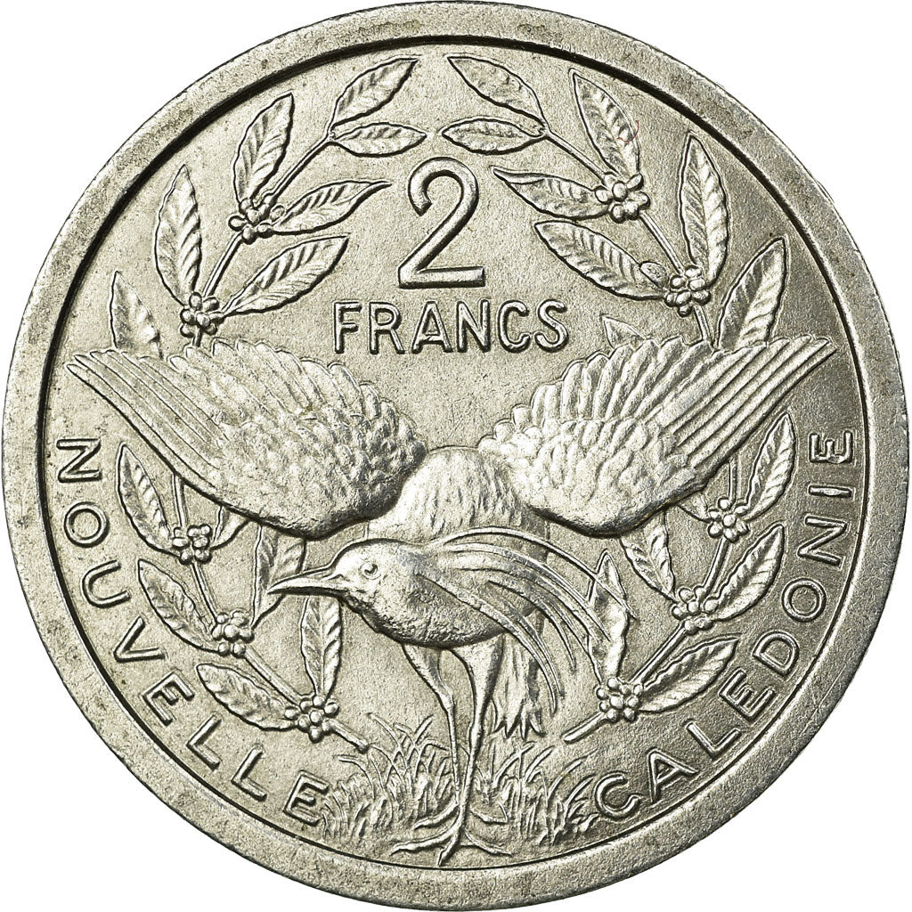 Münze, Neukaledonien, 2 Francs, 1982, Paris, VZ, Aluminium, KM:14