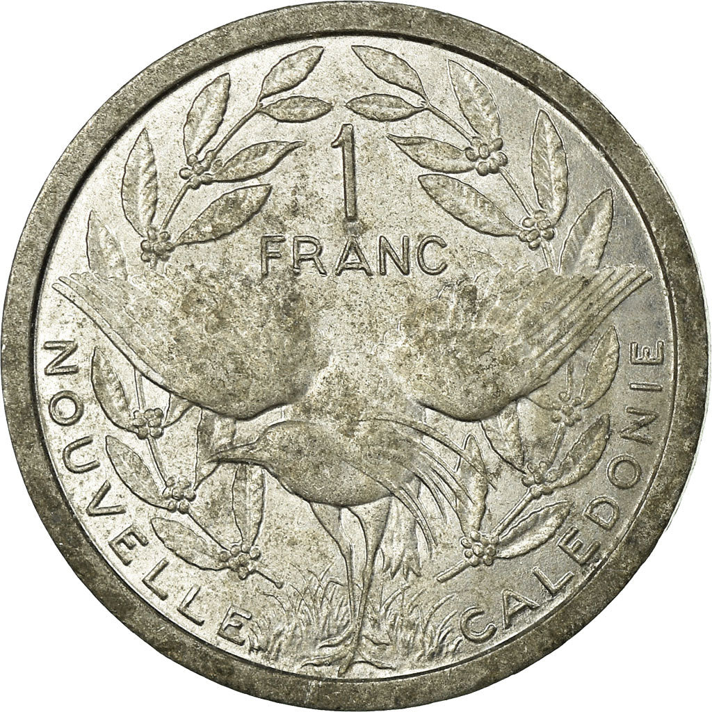 Coin, New Caledonia, Franc, 1981, Paris, AU(55-58), Aluminum, KM:10