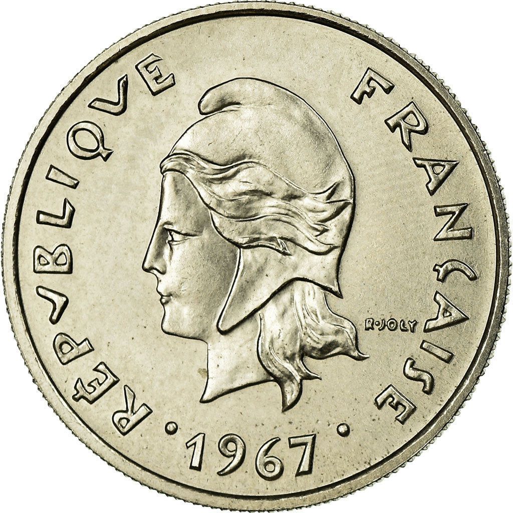 Monnaie, Nouvelle-Calédonie, 10 Francs, 1967, Paris, TTB, Nickel, KM:5