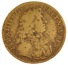 France, Royal, Token, 1674, VF(30-35), Copper, Feuardent #678, 4.91