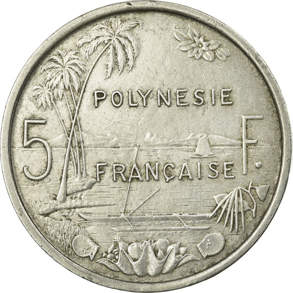 Monnaie, French Polynesia, 5 Francs, 1965, Paris, TTB, Aluminium, KM:4