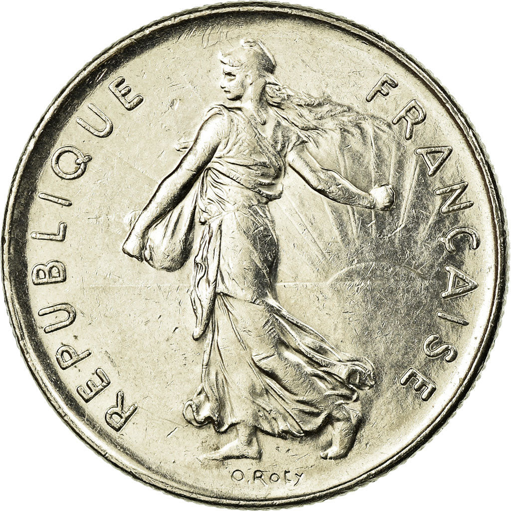 Coin, France, Semeuse, 5 Francs, 1988, Paris, AU(55-58), Nickel Clad