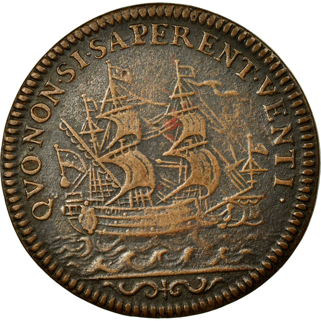 France, Token, Royal, EF(40-45), Copper, Feuardent:12756
