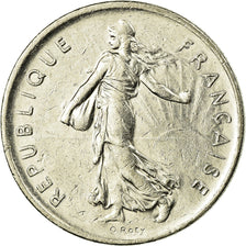 Moeda, França, Semeuse, 5 Francs, 1994, Paris, AU(55-58), Cobre-Níquel