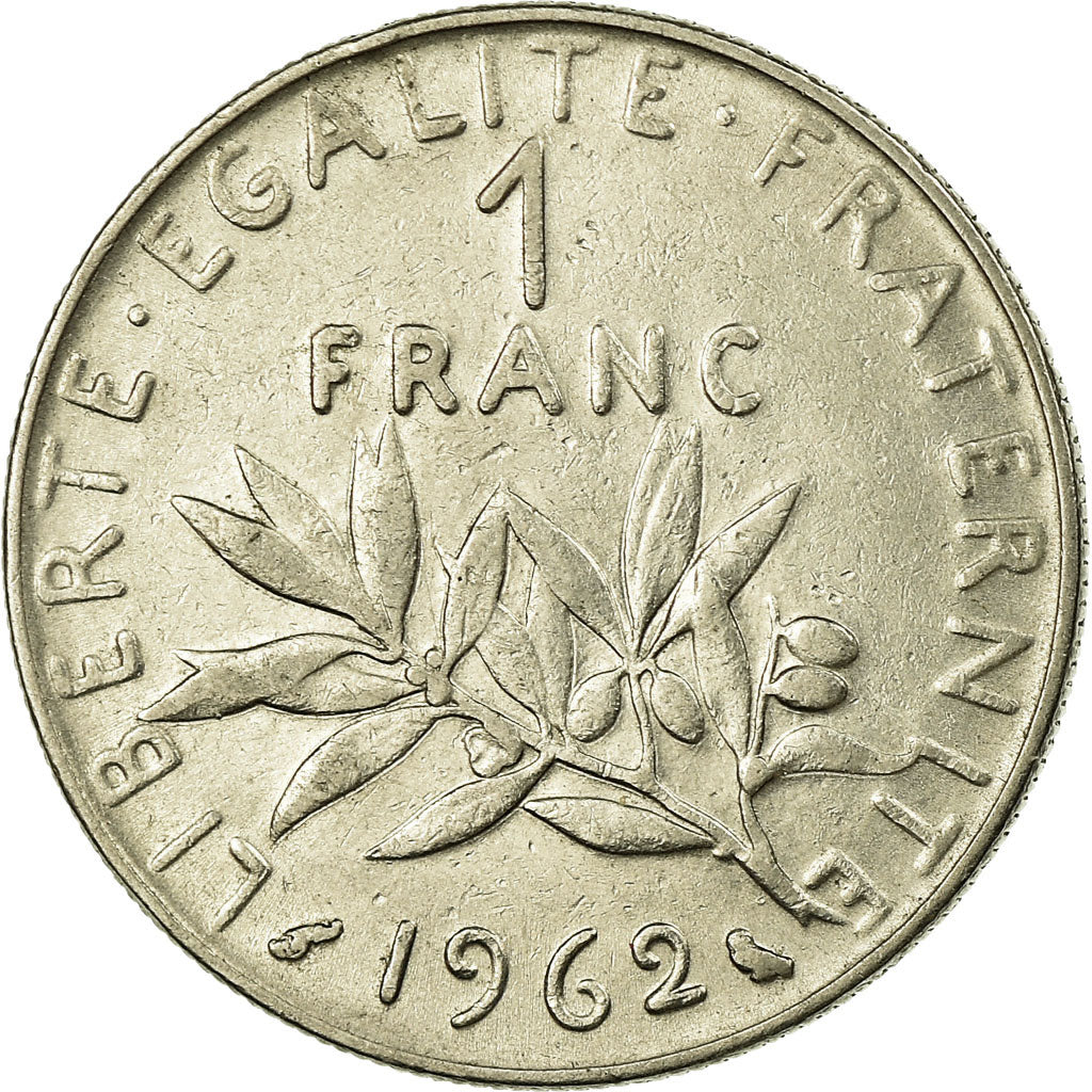 Münze, Frankreich, Semeuse, Franc, 1962, Paris, SS, Nickel, KM:925.1
