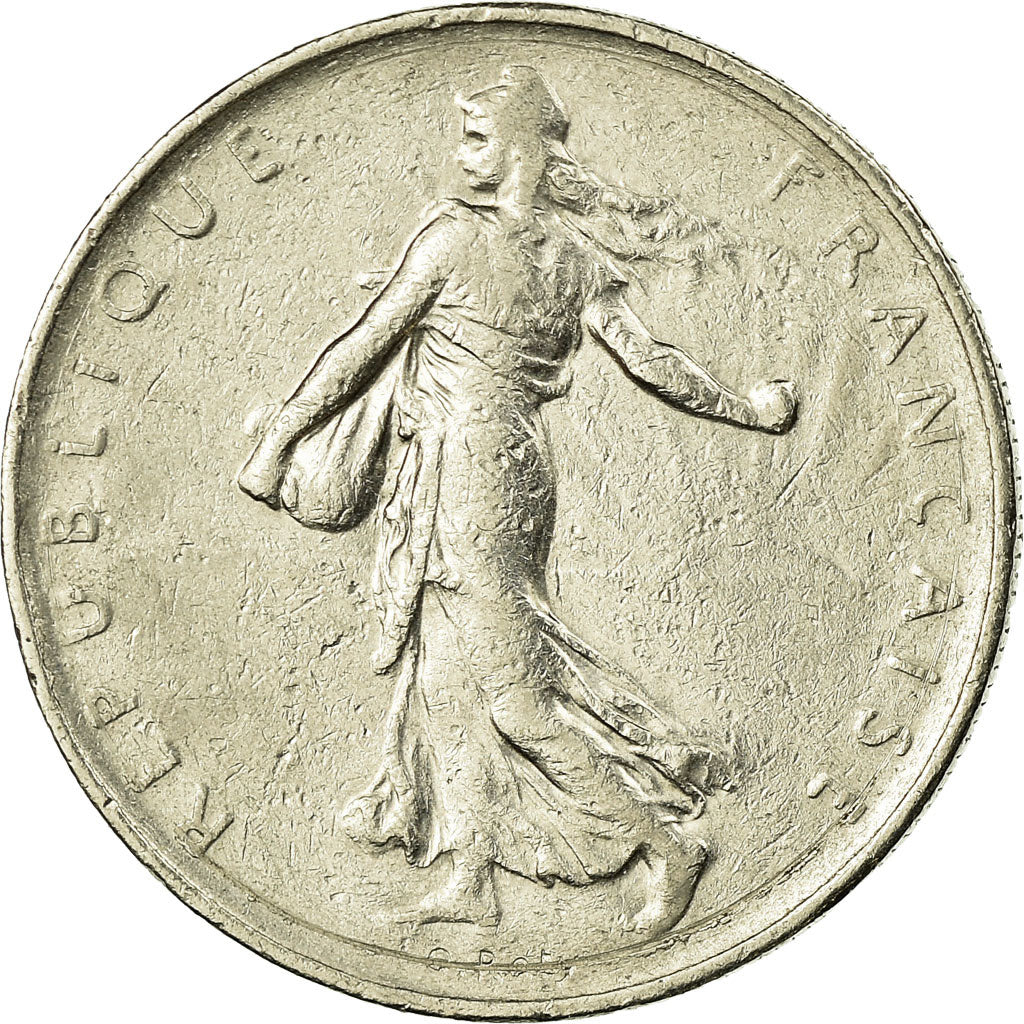 Moneda, Francia, Semeuse, Franc, 1967, Paris, MBC, Níquel, KM:925.1