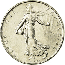 Moeda, França, Semeuse, Franc, 1992, Paris, AU(55-58), Níquel, KM:925.1