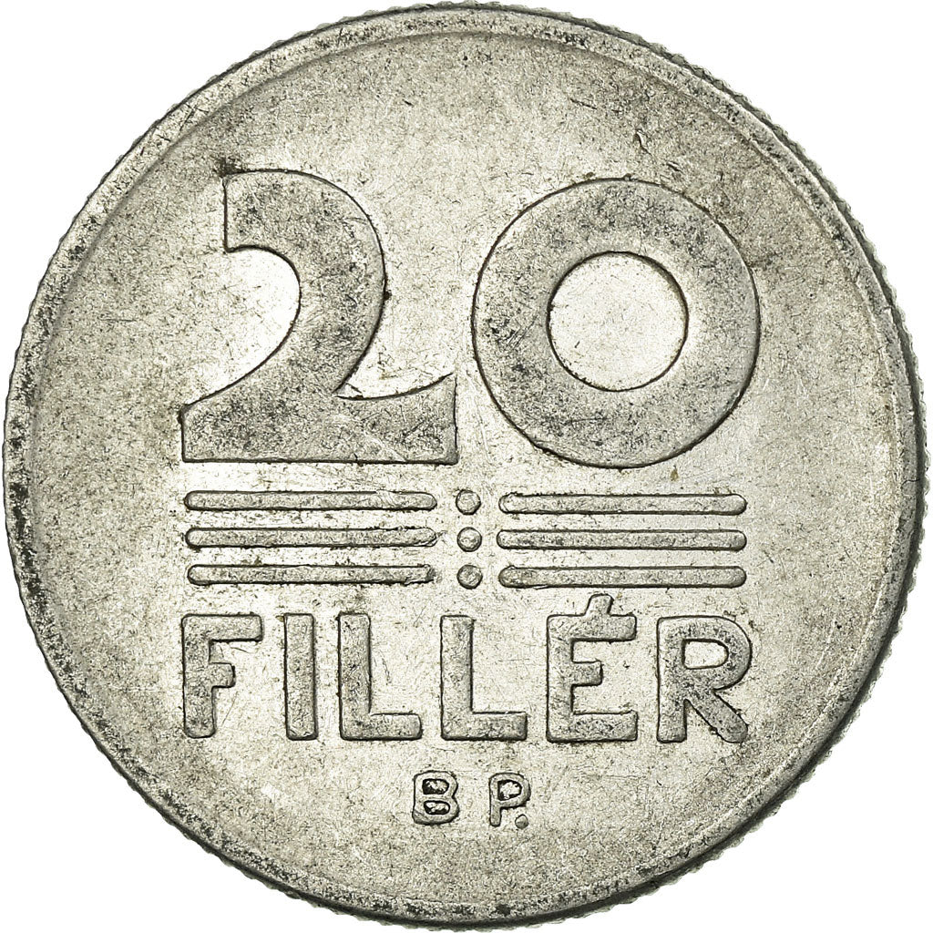 Moneta, Ungheria, 20 Fillér, 1975, Budapest, BB, Alluminio, KM:573