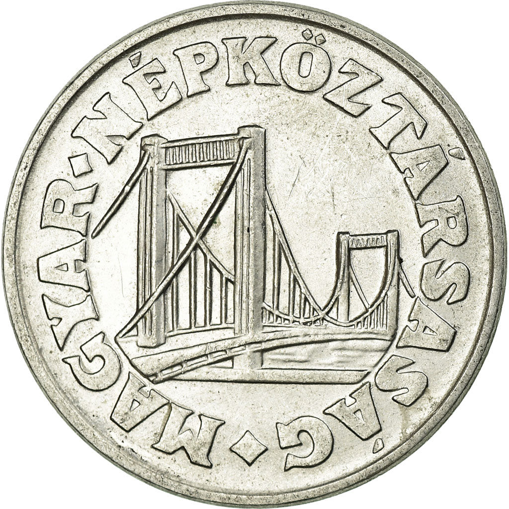 Moeda, Hungria, 50 Fillér, 1980, Budapest, AU(55-58), Alumínio, KM:574