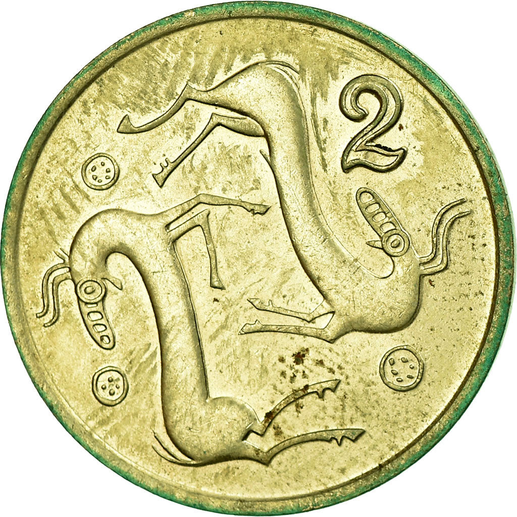 Münze, Zypern, 2 Cents, 1985, SS, Nickel-brass, KM:54.2