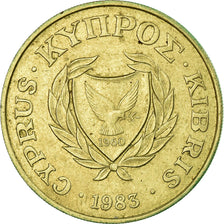 Coin, Cyprus, 20 Cents, 1985, EF(40-45), Nickel-brass, KM:57.1