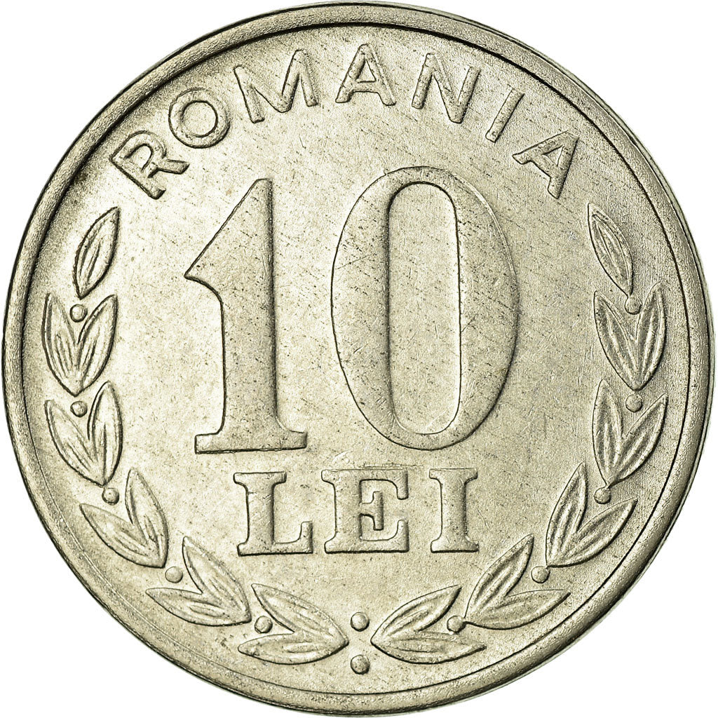 Monnaie, Roumanie, 10 Lei, 1995, TTB, Nickel Clad Steel, KM:116