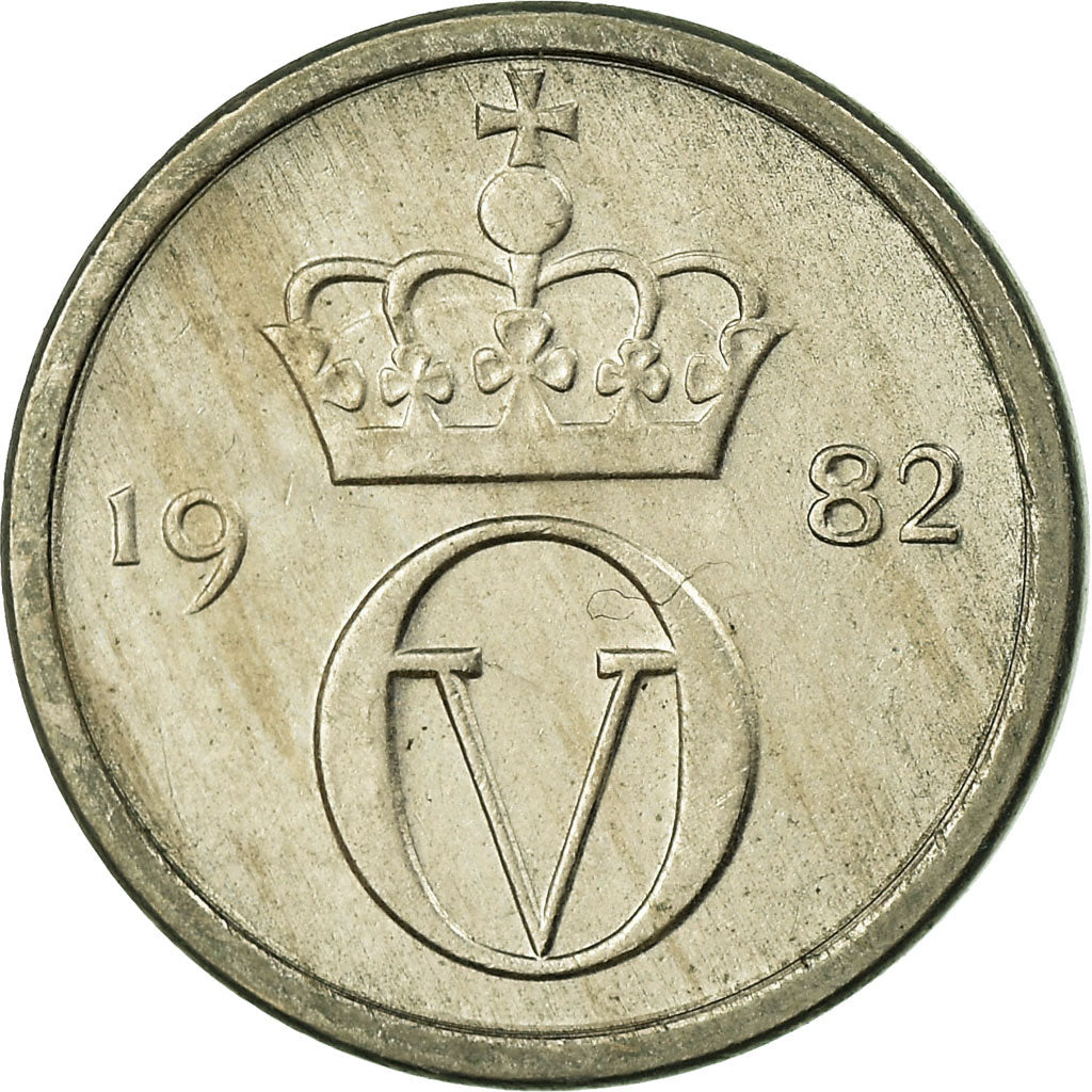 Monnaie, Norvège, Olav V, 10 Öre, 1982, TTB, Copper-nickel, KM:416