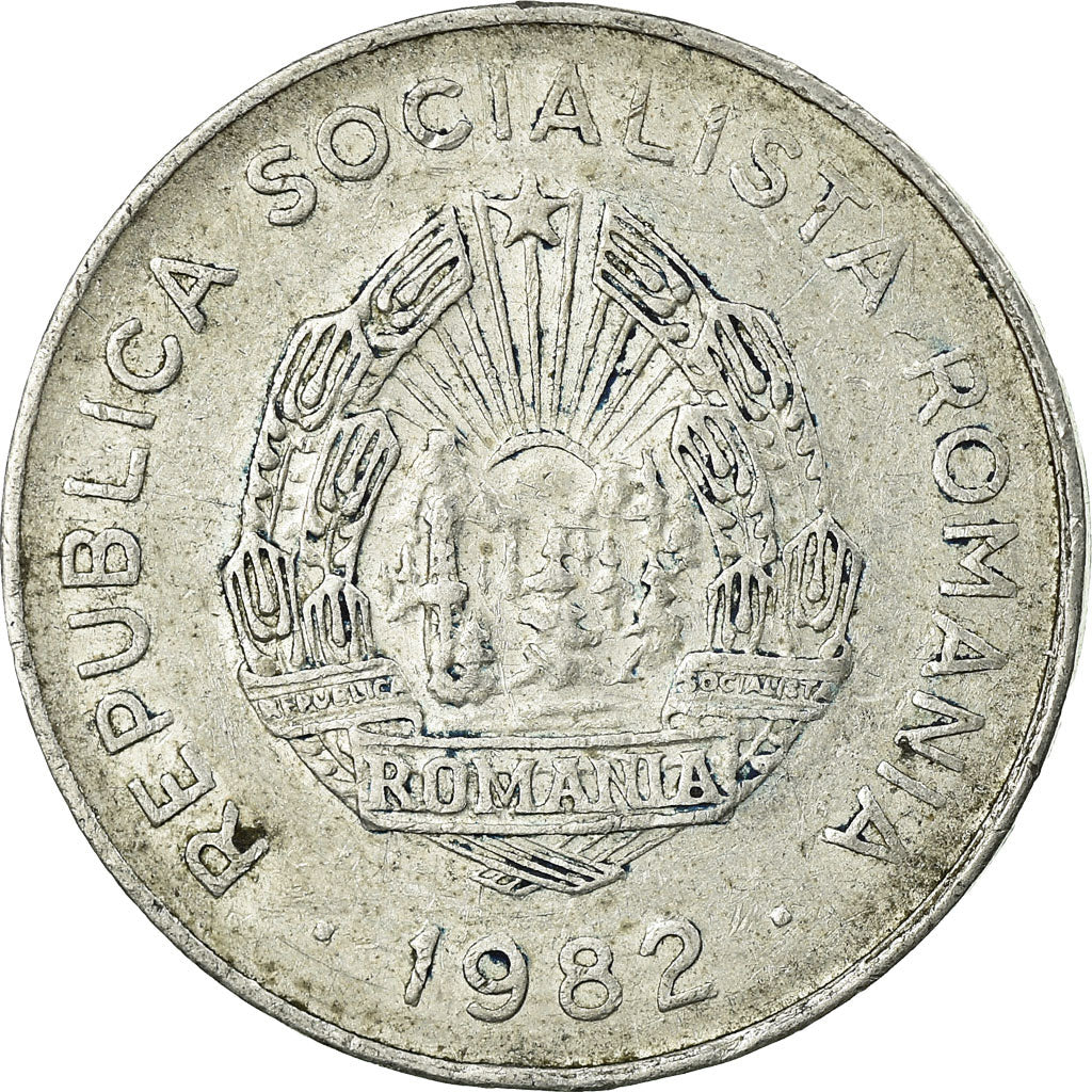 Münze, Rumänien, 25 Bani, 1982, SS, Aluminium, KM:94a