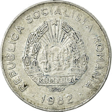 Münze, Rumänien, 25 Bani, 1982, SS, Aluminium, KM:94a
